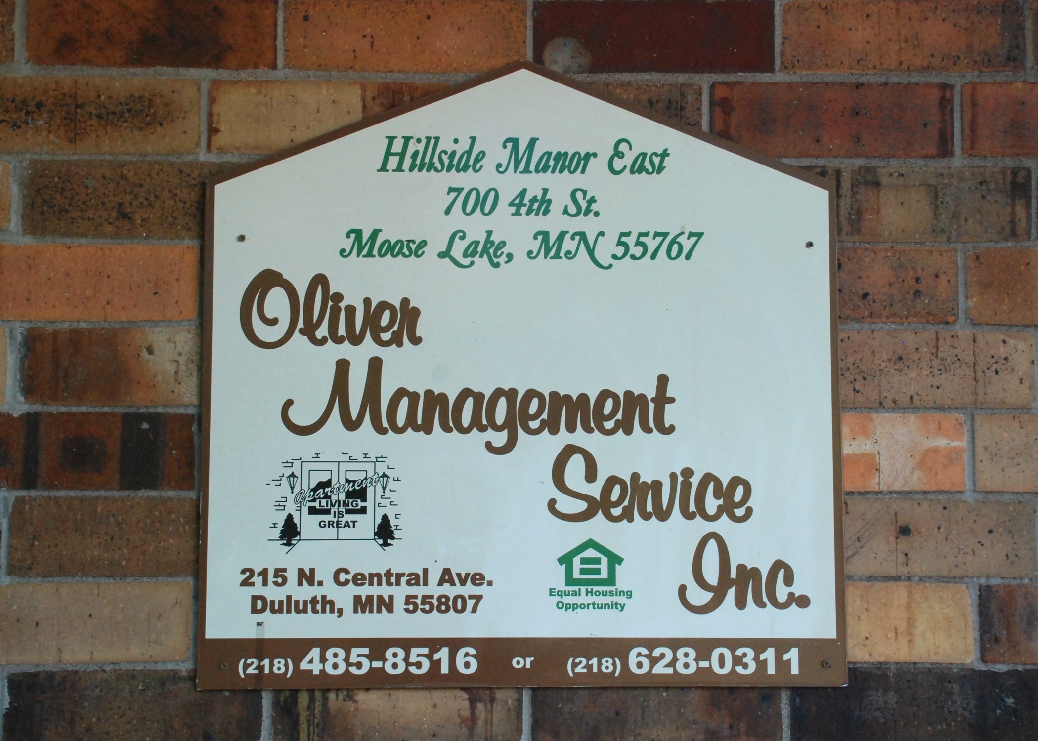 Oliver management Service sign