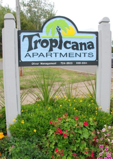 Tropicana Apartment Sign